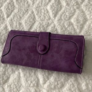Ice elegant purple wallet